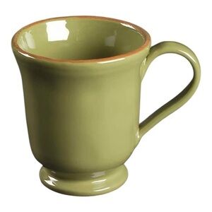 Vietri Sage 12oz footed Mug 4.5" Cucina Fresca Sage Green Discontinued New